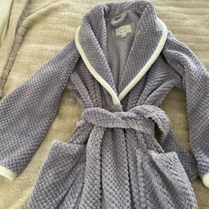 Midnight by Carole Hochman Gray and White Robe